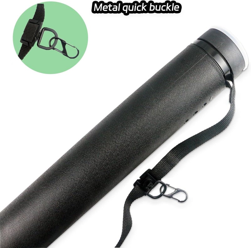 BOWSOUL Arrow Tube Case Adjustable and Extendable Archery Arrow Holder Archery Quivers for Hunting, Target Shooting-Protective EVA Foam Arrow Insert Included - Image 2